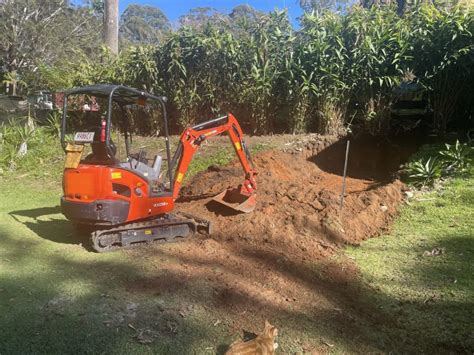 mini excavators in coffs harbour